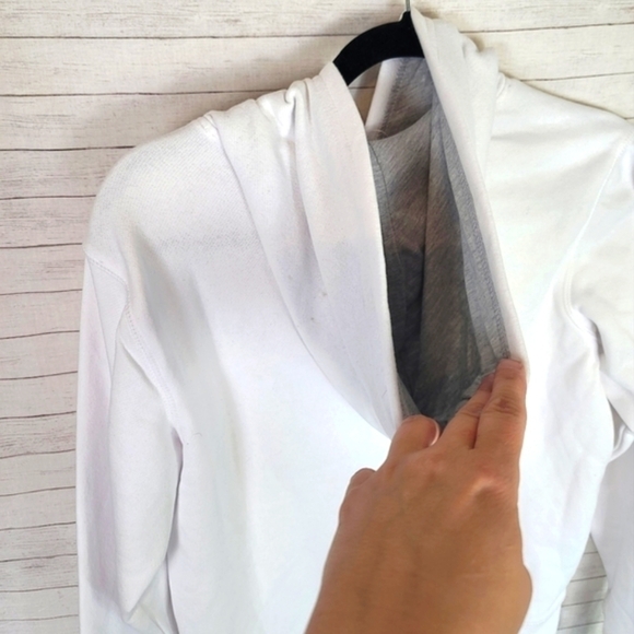 CHAMPION WHITE LOGO HOODIE, SZ LARGE - Picture 5 of 14